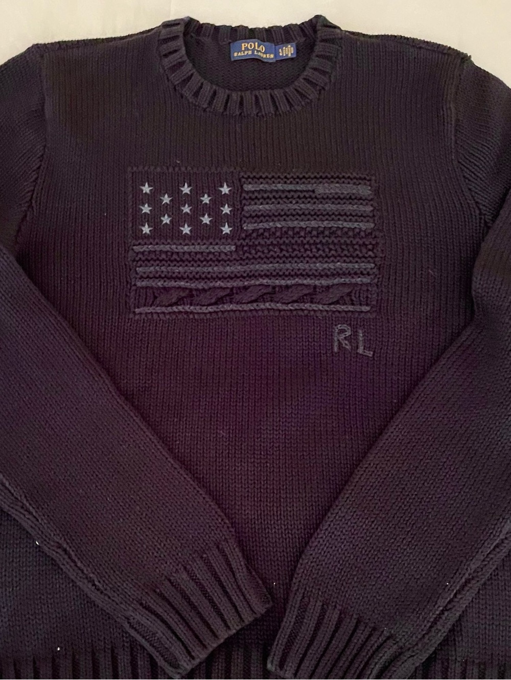 Ralph Lauren American Flag Special Edition Sweater Iconic Crew Neck